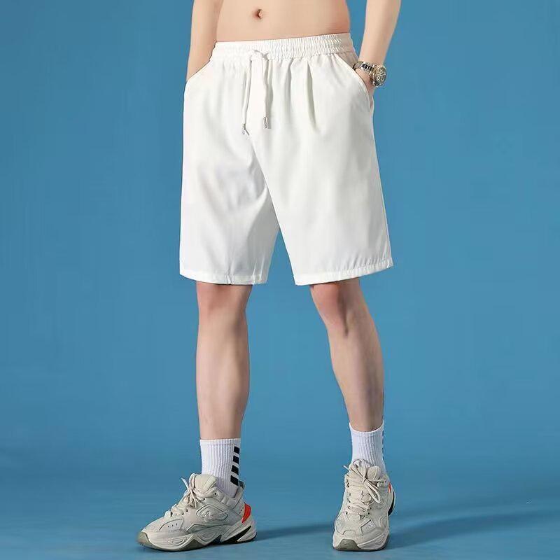 

Men s Trendy Korean Style Loose Mid-Length Casual Summer Shorts 4XL абрикосовий