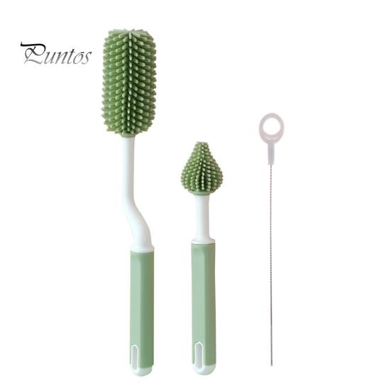 Spazzola Per Bottiglie In Silicone - Manico Lungo Per Pulizia Profonda, 18x3 Cm - Foto 2
