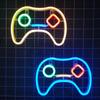Neon Game Controller Wall Light: Colorful Decorative E-Sports Room Lighting