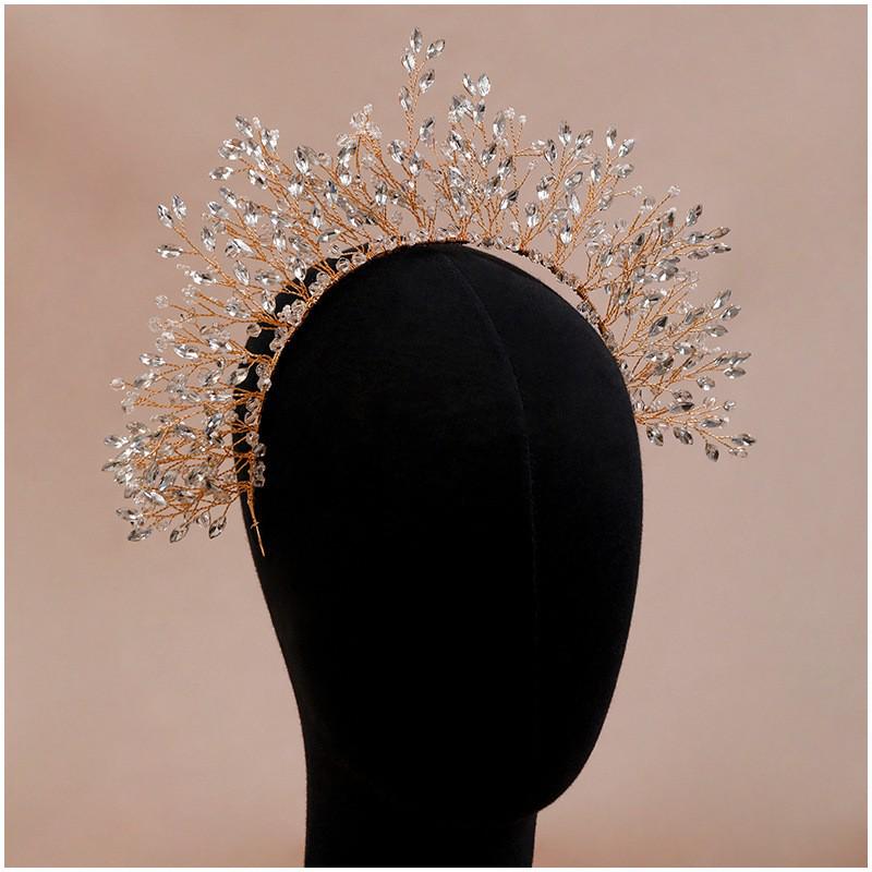 High-End Handmade Luxury Bridal Headband for Wedding Styling