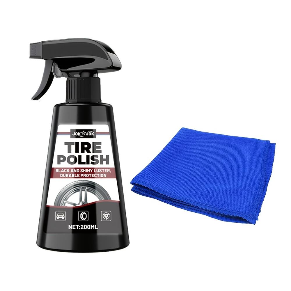 

Black Shiny car Tire Spray - Protects and brightens tires, quickly restores the luster of tires, plastics and rubber, polishes s