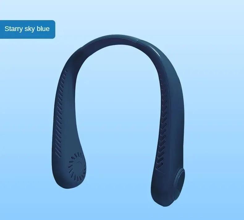 

Новый мини-вентилятор на шею, портативный безлопастной шейный перезаряжаемый воздушный охладитель, 3 скорости, мини-вентилятор для летних видов спорта, зарядка через USB