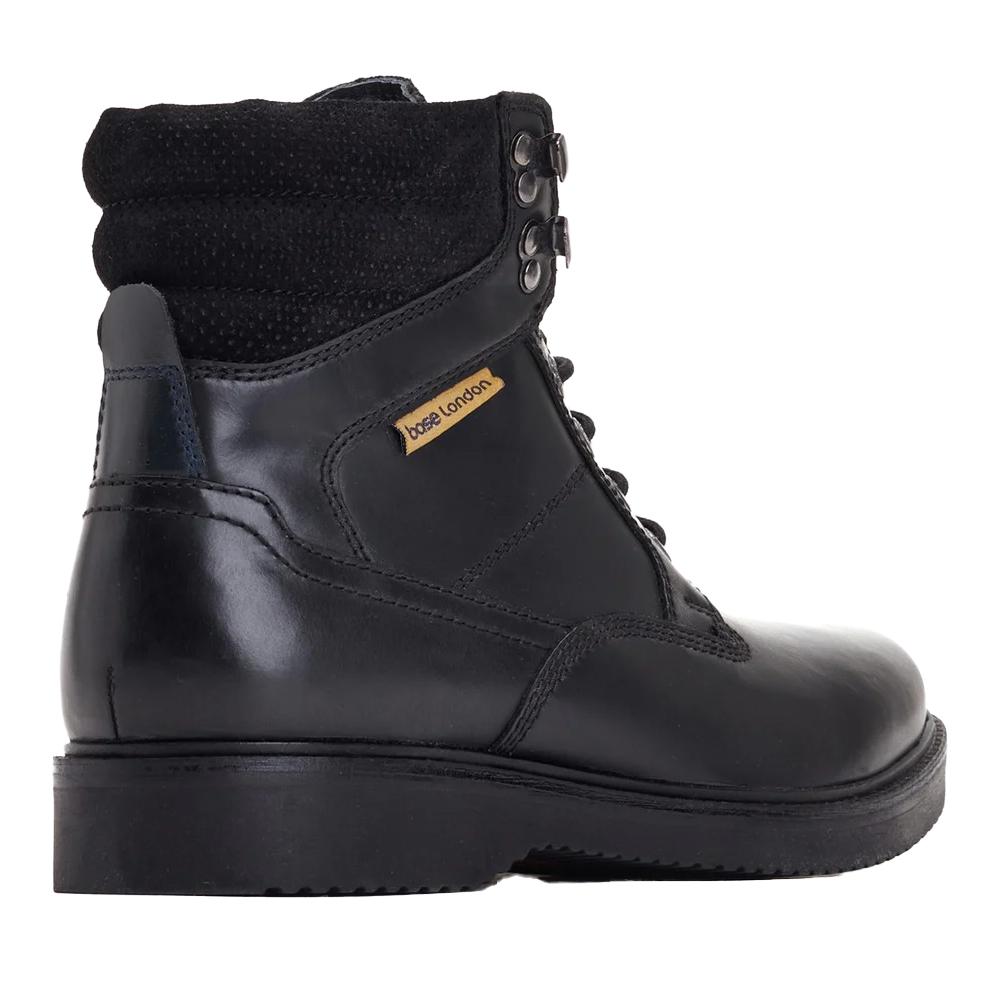 BASE LONDON Mens Bradley Leather Ankle Boots