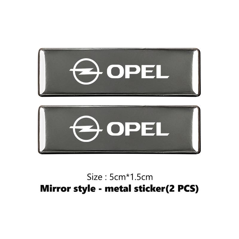 Car Trunk Sticker Emblem Aluminum Alloy Exterior Sticker Decoration Accessories For Opel ADAM ASTRA J K CORSA E INSIGNIA MOKKA