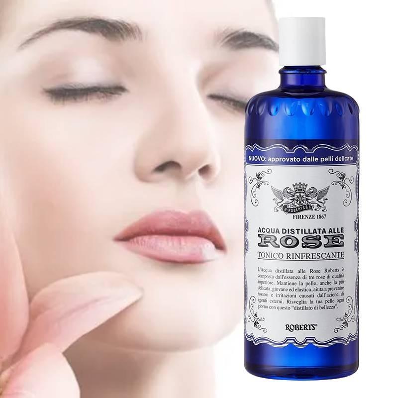 Luxusní italský růžový hydratační tonikum Akome pro ženy, hydratační 300 ml, originál