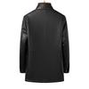 Echtes Leder Kleidung Herren Mantel Fleece-gefüttert Verdicktes Fell Integrierte Winter Revers Herren Pelz Kleid Jacke