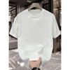 Sommer Herren T-Shirt Baumwolle Oberteile Damen Einfarbige Leere T-Shirts Rundhals Kurzarm Paar Weißes Oberteil T-Shirts Kleidung