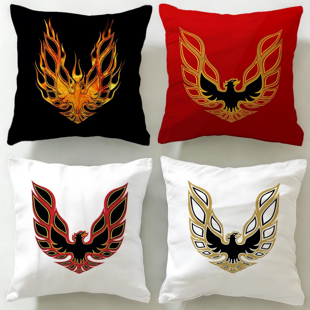 classic car brand Pontiac Cushion Cover Soft EasyWash Pillow Case Versatile for Couch Bed Travel and Office