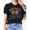 Damen Freizeit Rundhals Kurzarm Sport T-Shirt mit spanischem Buchstabenaufdruck für Frühling und Sommer