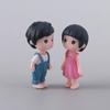 Little Lovers Miniature Landscape DIY Ornament Home Garden Dollhouse Decor Lovers Couples Ornament Christmas Gift