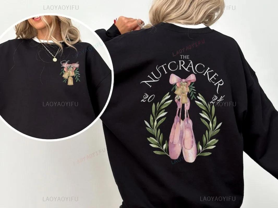 

Щелкунчик Балет Женский Мужской Свитшот Подарок Балерины Рождество Осень и Зима Худи Со Спущенным Плечом Теплый С Длинным Рукавом 4XL