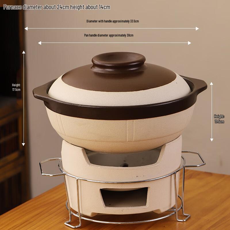 Traditional Charcoal Hotpot with Clay Pot Set