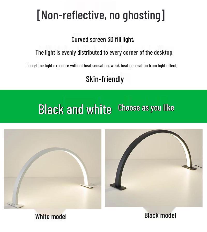LED Half-Moon Nail Lamp: Curved Eye-Protection Light for Beauty Salons