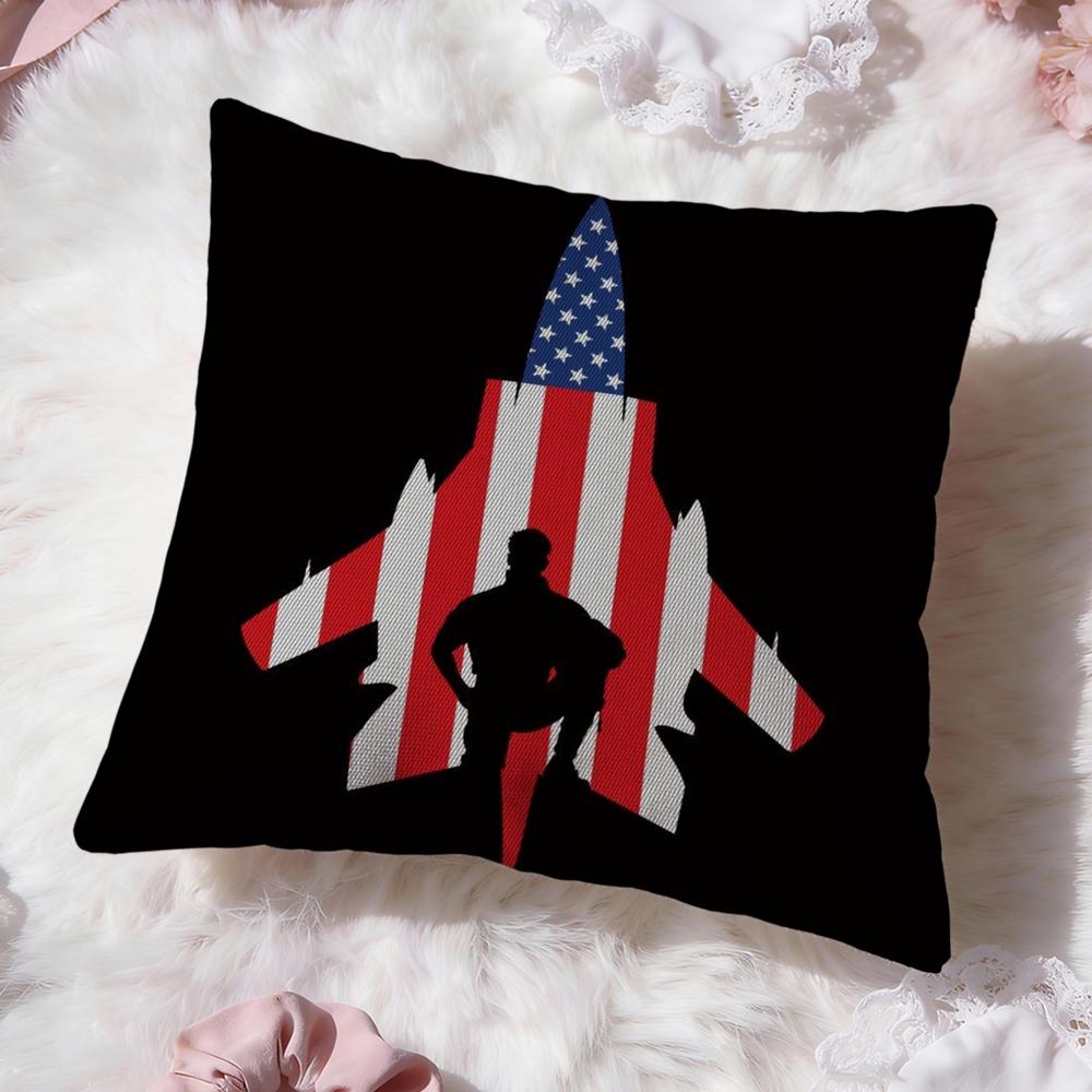 Classic Film T-Top GunS Cushion Cover Premium Comfort Reversible Pillow Cove -Two in One Design for Any Room & Car Interior