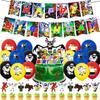 30pcs Game Theme Party Supplies Set Includes Banner, Cake Topper, Balloons
