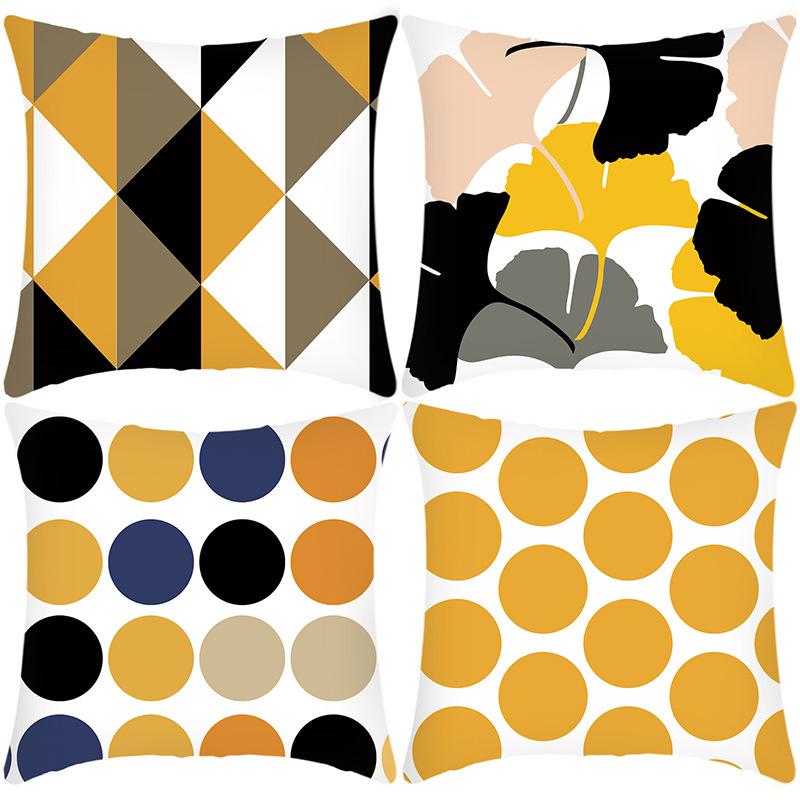 

New Small and Fresh Pillowcase Without Core Square Sofa Pillow Cushion Cover Living Room Office 45 * 45Cm pillowcase