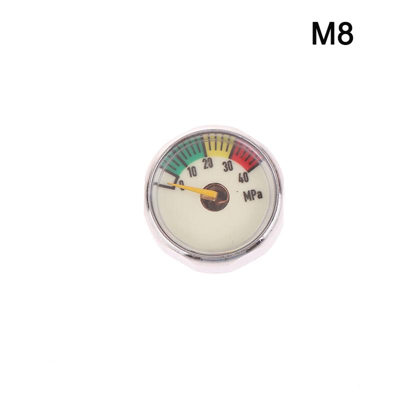 Air Mini Micro Pressure Gauge Manometer | Thread M10 M8 | 5Mpa 10Mpa 20Mpa 30Mpa 35Mpa 40Mpa 300Bar 3500Psi 5000Psi 6000Psi