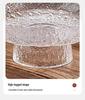 Glass Fruit Plate - Elegant High-Footed Dessert and Snack Holder for Living Room Coffee Table.