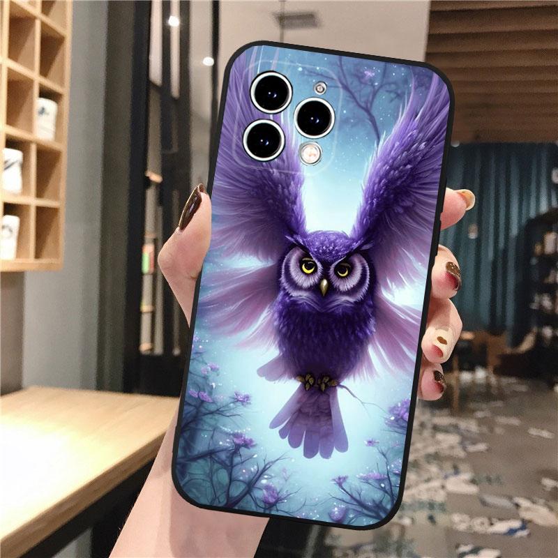 Fantasie Eule Telefon Fall Für iPhone Samsung Galaxy Redmi Xiaomi Oppo OnePlus Hinweis SA 7 8 9 10 11 12 13 14 20 21 22 23 53 54 Pro Max Plus Ultra TPU Weich