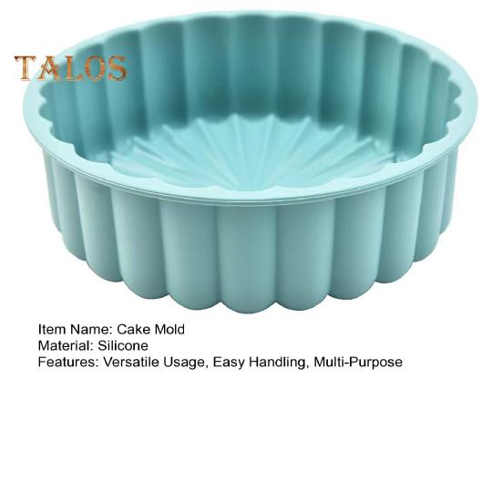 Silicone Cake Mold Flexible Large Round Breads Molds Oven Microwave Dishwasher Reusable Kitchen Bakeware for Baking Cake Breads Pies Tarts Jello