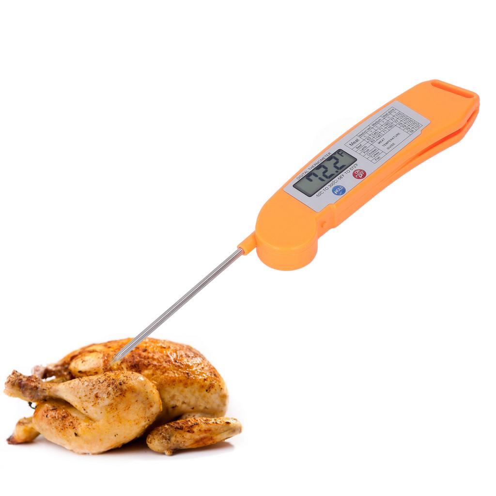 Digital Electronic Food Thermometer Foldable Intelligent Straightaway Read Thermometer for Cooking