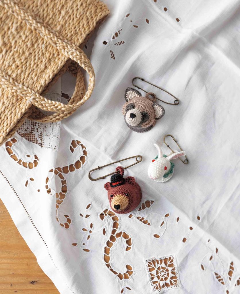 Crochet Small Animal Trophy (applemints) Made with Embroidery Thread