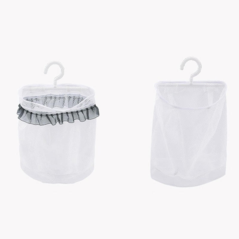 Wall Mounted Dirty Clothes Basket Foldable Mesh Laundry Bag For Bathroom Bedroom Household Storage Hanging Organizer Space Saving Hamper