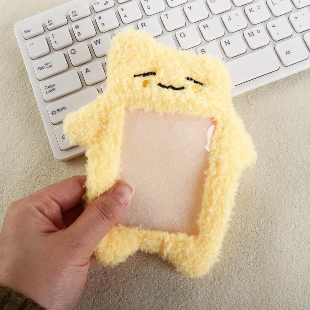 Rabbit Cartoon Plush Photocard Holder Cat Rabbit Photo Protective Case Kawaii Bus Card Holder Lady