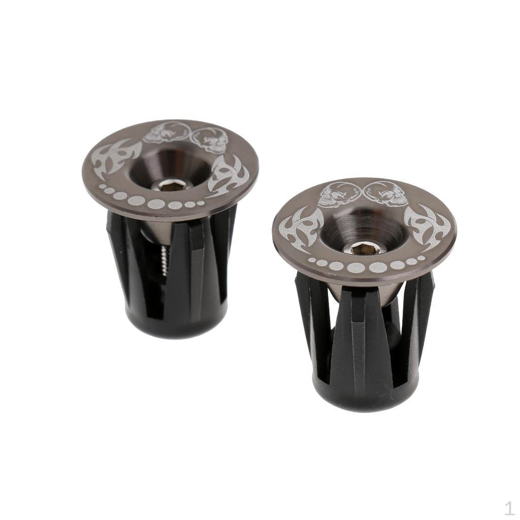 Alloy Handlebar Grips Bike Handle Bar End Plugs