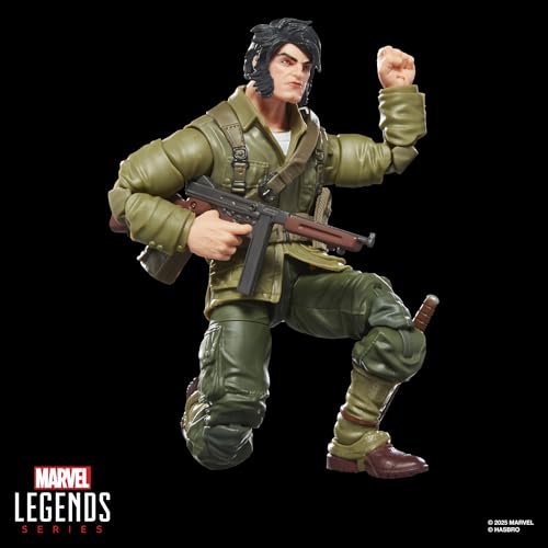 Hasbro Marvel Legends Series Wolverine (WWII Logan) X-Men Comics 6-inch Collectible Action Figure G0820 Authentic