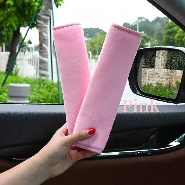 1/2/4pcs Car Safety Belt Cover Adjustable Seat Belt Cover Shoulder Strap Covers Shoulder Protector Pad Auto Accessories