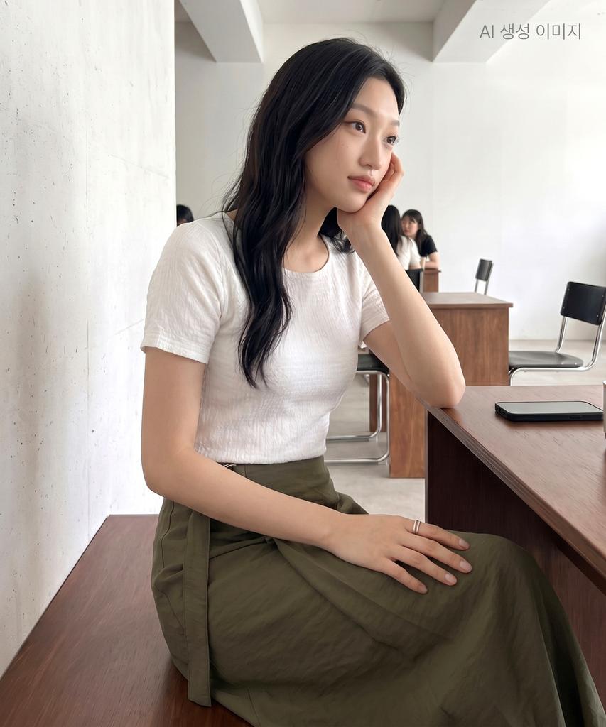 Roem A-Line Long Skirt Rmwhg25R12