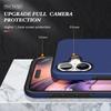 For iPhone 17 Case PC + TPU Phone Cover with Rotatable Ring Holder