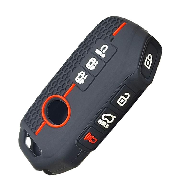 

7 Button Silicone Car Key Case Cover For Kia Telluride Telluride Sx Sportage R K5 Gt Line Seltos Holder Keychain