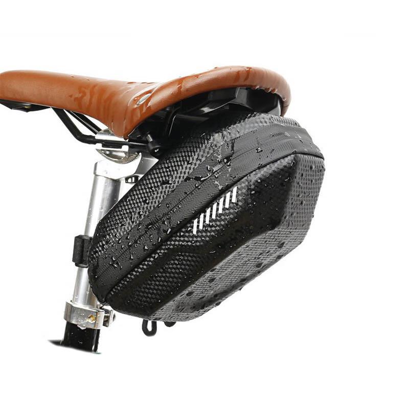 B-SOUL Waterproof Carbon Fiber Pattern Bicycle Saddle Bag