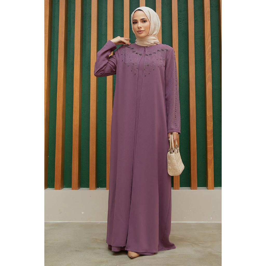 Serra-Abendkleid in großen Größen – Indigo