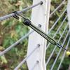4 Pcs Outdoor Tent Bungee Elastic Rope Cords with Hook Camping Canopy Tarp Tent Fastener Hitch Mounts for Fixed Binding Belt