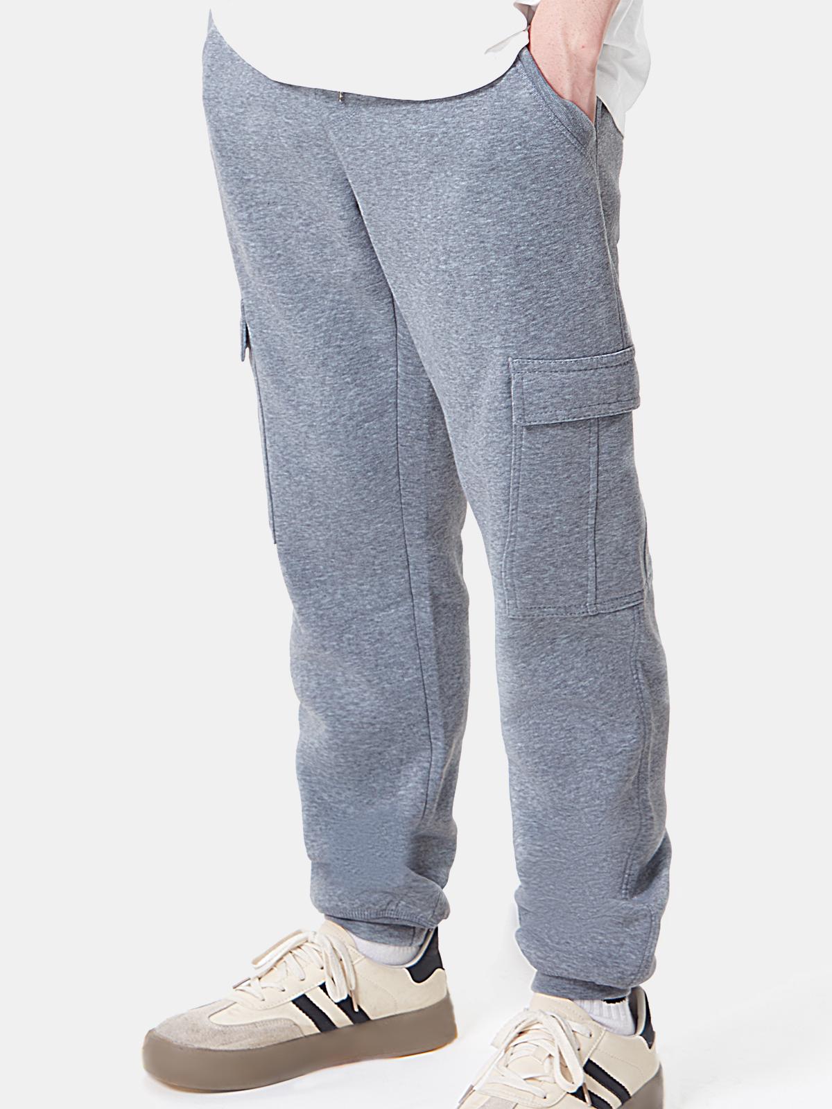 Rose Beauty A свободные повседневные флисовые спортивные брюки S серого дэви — фото 3