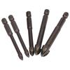 5Pcs Cross Tile Drill Bit Carbide Hex Shank Drills Bits Concrete Hole Opener for Glass Ceramic