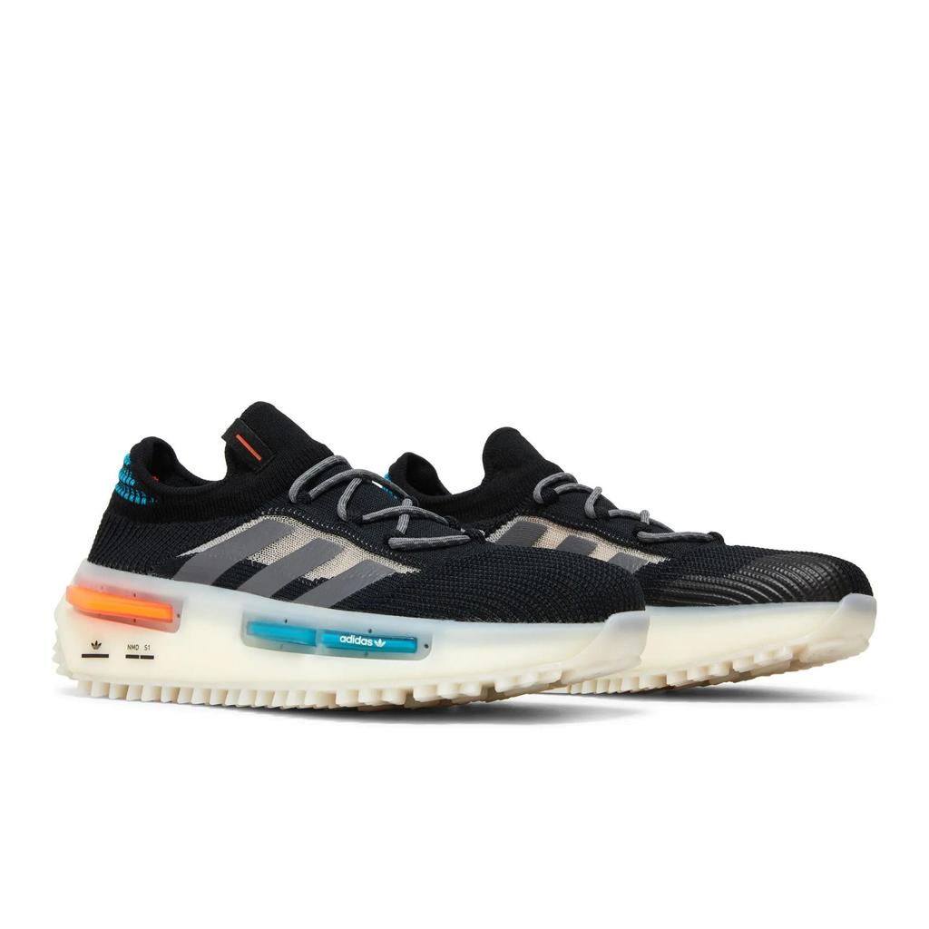adidas NMD_S1 'Black Teal Orange' (Unisex) Core Black / Grey Five / Casual Shoes FZ5706