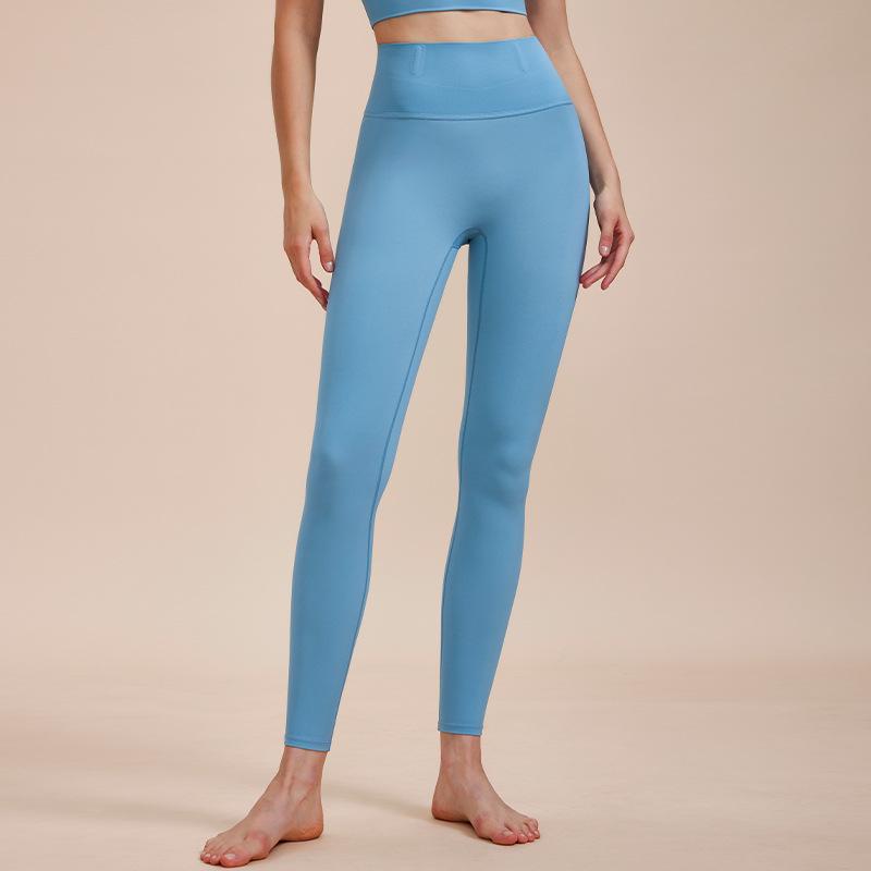 

Женские леггинсы для йоги с высокой талией, контролем живота, эффектом подтяжки бедер и поддержкой талии - Фитнес-штаны для бега без ограничений M синий