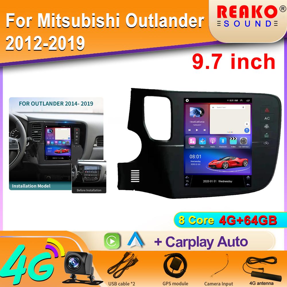 

2 Din Android автомобильное радио для Mitsubishi Outlander 2012-2019 мультимедийный проигрыватель GPS навигация 4G wifi BT 2din DVD 8 core 4GB+64GB
