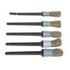 5PCS Car Detailing Brush Kit Dirt Dust Cleaning Tool with Black Handle for Trucks Motorcycles Bicycles