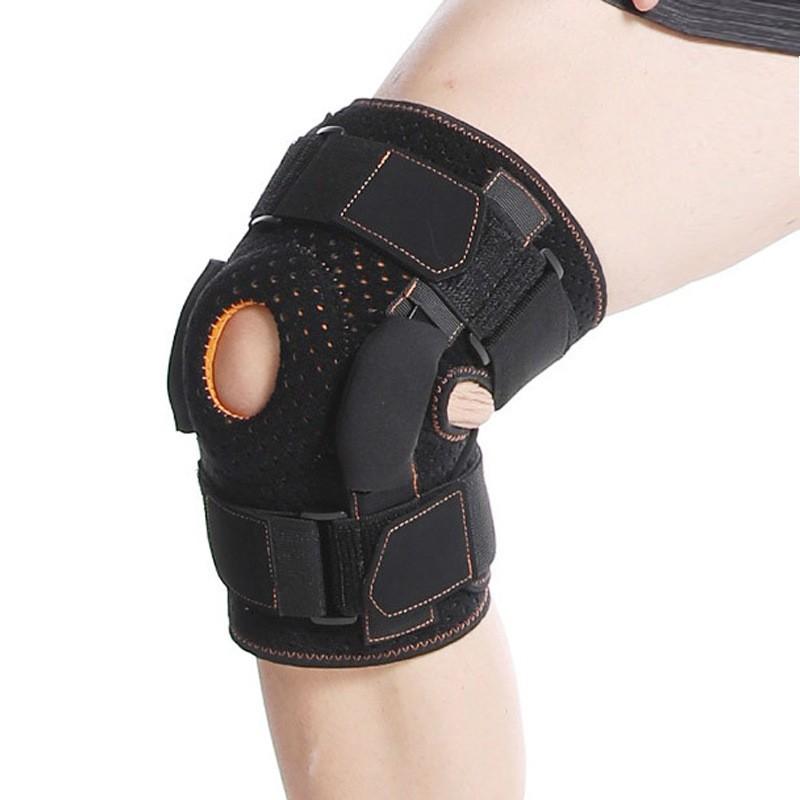 

Rubber Aluminum Alloy Bracket Kneepad Steel Plate Support Male Meniscus Fixing Hinge Knee Protection Resistance Device S code single