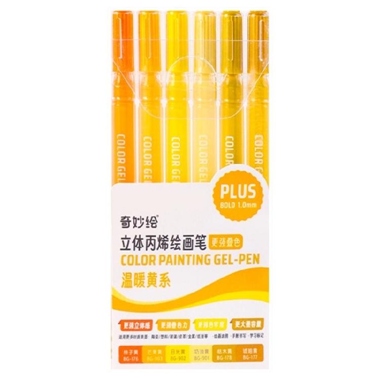 6/12/54 Farbige Malstifte Zeichenstift Acrylmarker Acrylfarbstift Gelstift Bastelbedarf für Keramik Glas