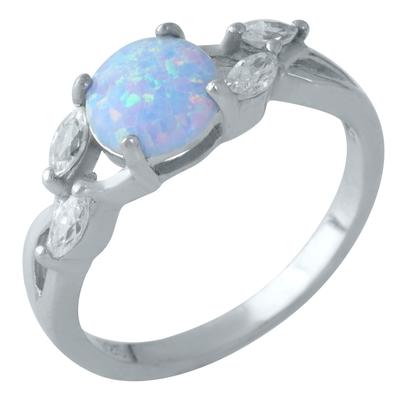 Strieborný prsteň s opálom 0,55ct (1960370)