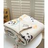 Lightweight Knitted Comforter Cute Cartoon Pattern Skin Friendly Thin Summer Quilt Air Conditioner Duvet for Home