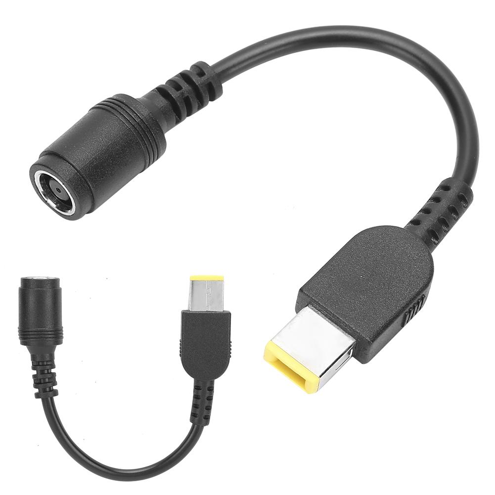 2 Stück Stromwandler-Kabeladapter 5,5 x 2,1 mm Rund auf 7,9 x 5,5 mm Quadratisch für Lenovo ThinkPad X1/X240/G405