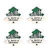 4pcs DIY Christmas Tree Wooden Pendant Handmade Christmas Hanging Decoration  Children Gifts