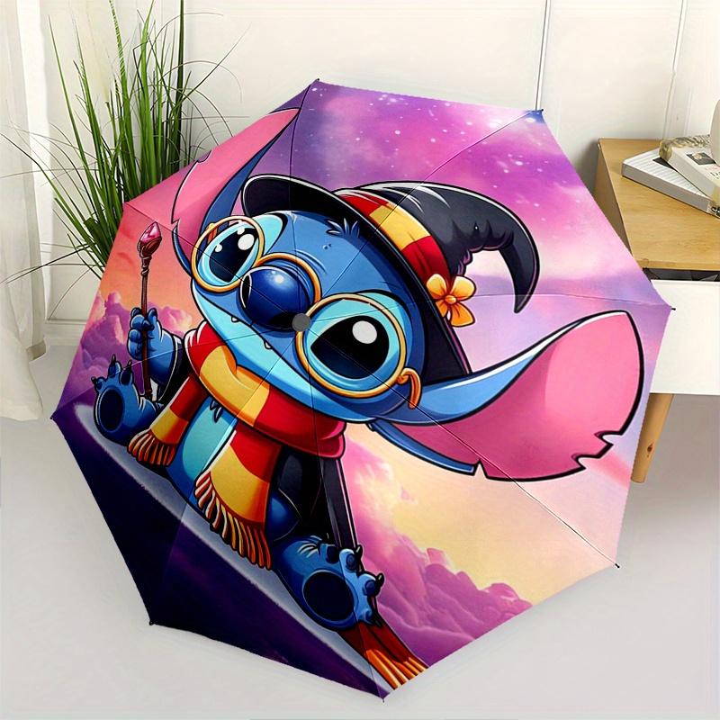 

Wizard Stitch,Magical Cloudscape Fully automatic themed umbrella 8 ribs durable iron frame, tri fold compact design, perfect as a gift, tr